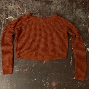 Crop top knitted sweater